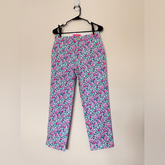 Lilly Pulitzer Multi-color Hottie Dottie Diva Stretch Pants - Size 6 - Picture 2 of 7